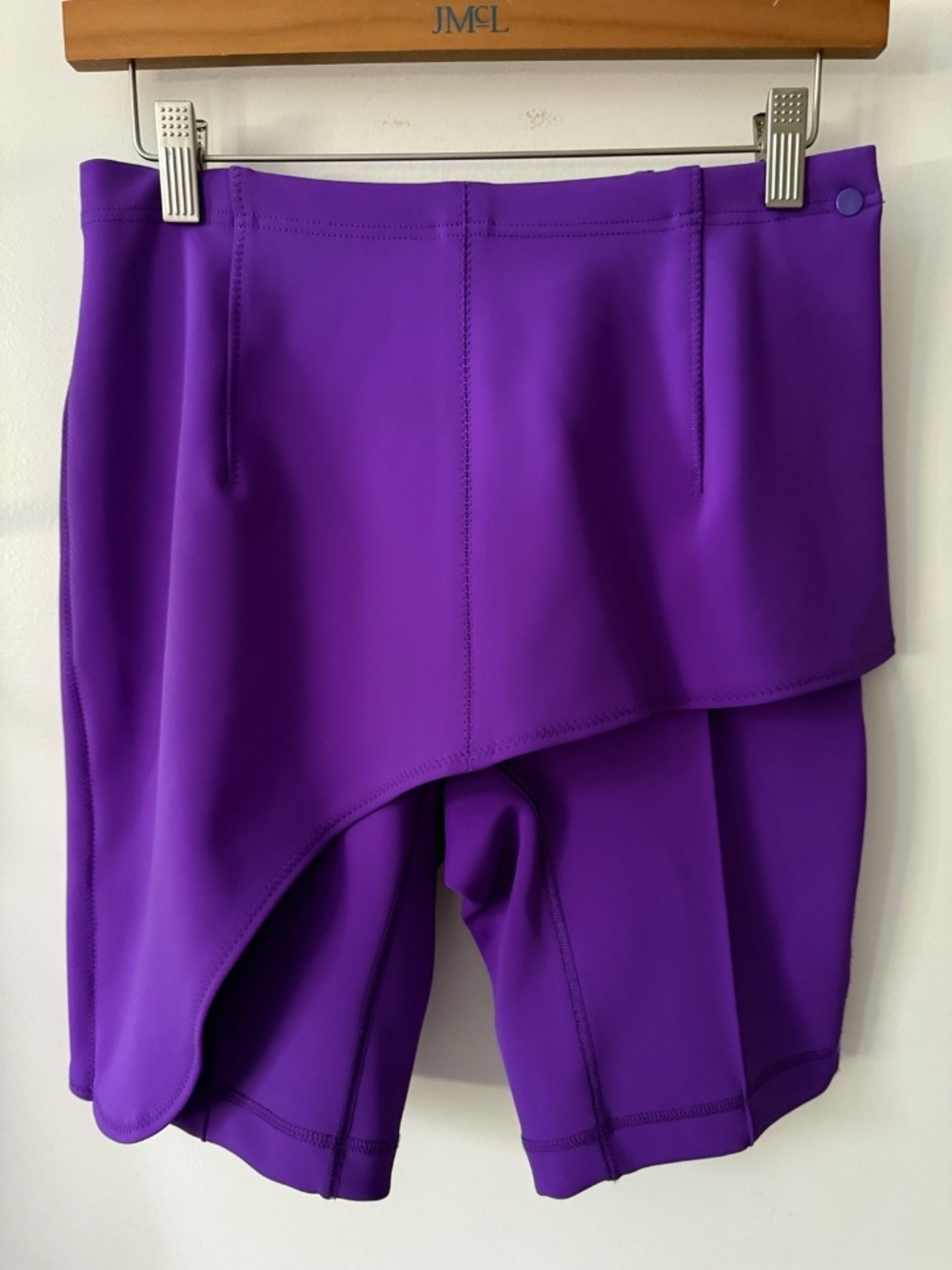 Toga Archives Women’s Stretch Assymetrical Purple Biker Shorts Size 34